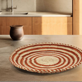 Rustic Swirls Flat Basket