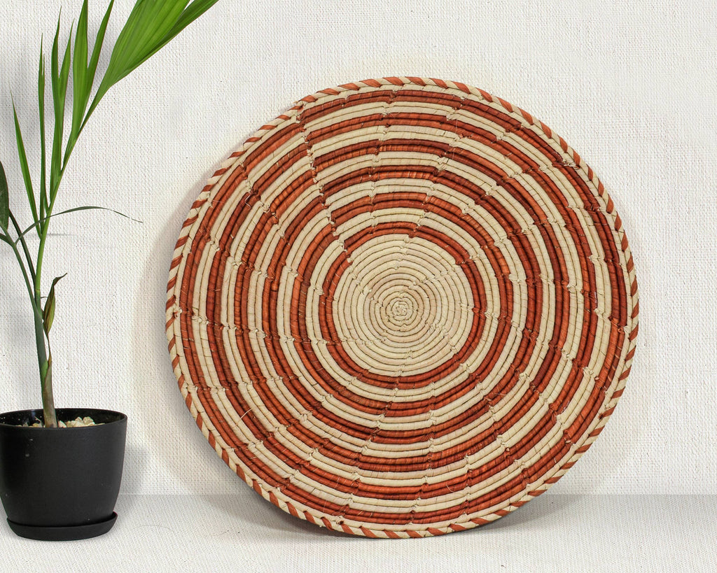 Rustic Swirls Flat Basket