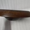 Lg Round Turned Serving Bowl Dark Walnut Dia 12"