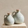 Ceramic Jug Vase, Vintage Style, Blue Grey - Delphi
