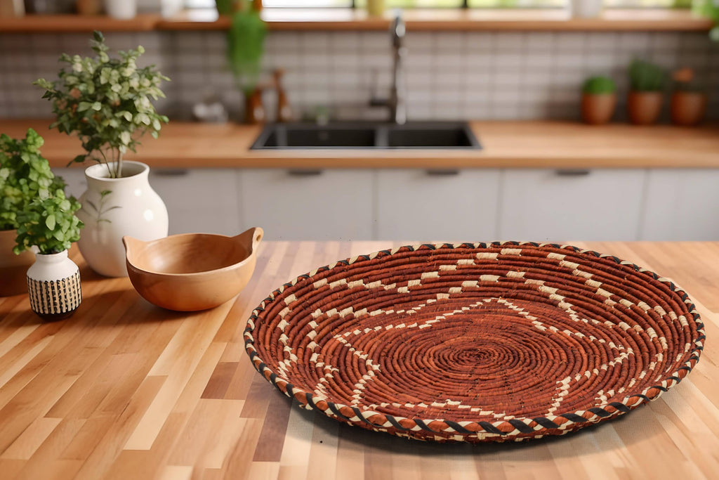 Fiery Star Flat Basket