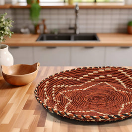 Fiery Star Flat Basket