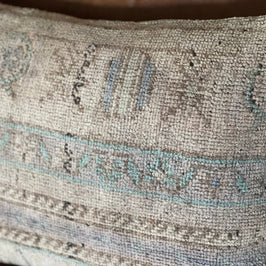 Pastel Vintage Turkish Rug Pillow - Aysu