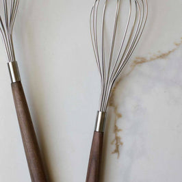 Kitchen Whisks with Wooden Handle