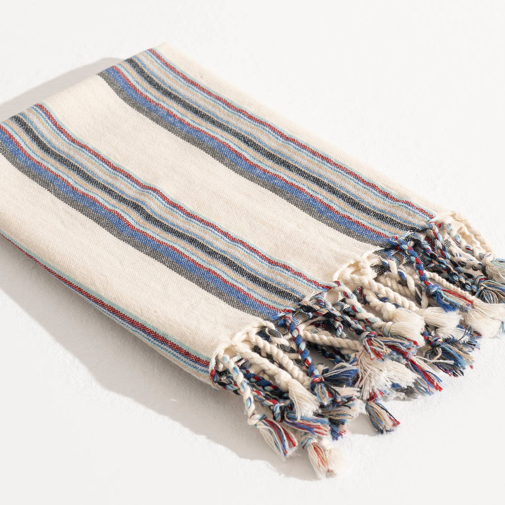 Turkish Hand/Dish Towels Peshtemal - Striped Multicolor