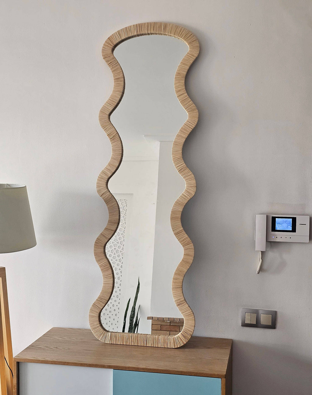 Moroccan Raffia Mirror - Marigold Market