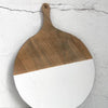 Round cutting board w/handle