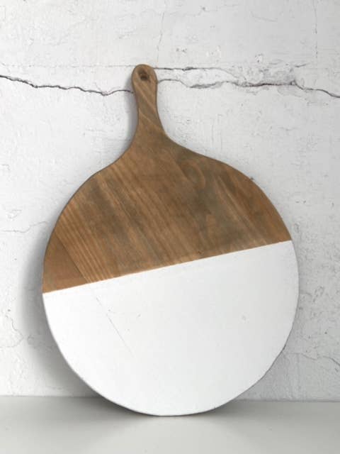 Round cutting board w/handle