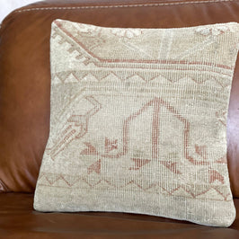 Vintage Turkish Rug Pillow - Miray