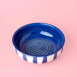 Garlic Grater Bowl for Kitchen & Home - Medium Blue Coast