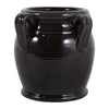 Black Ceramic Pen Holder w/ Handles