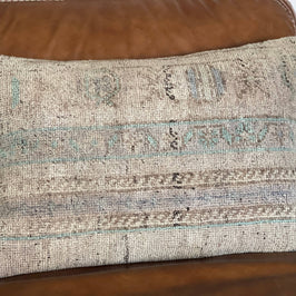 Pastel Vintage Turkish Rug Pillow - Aysu