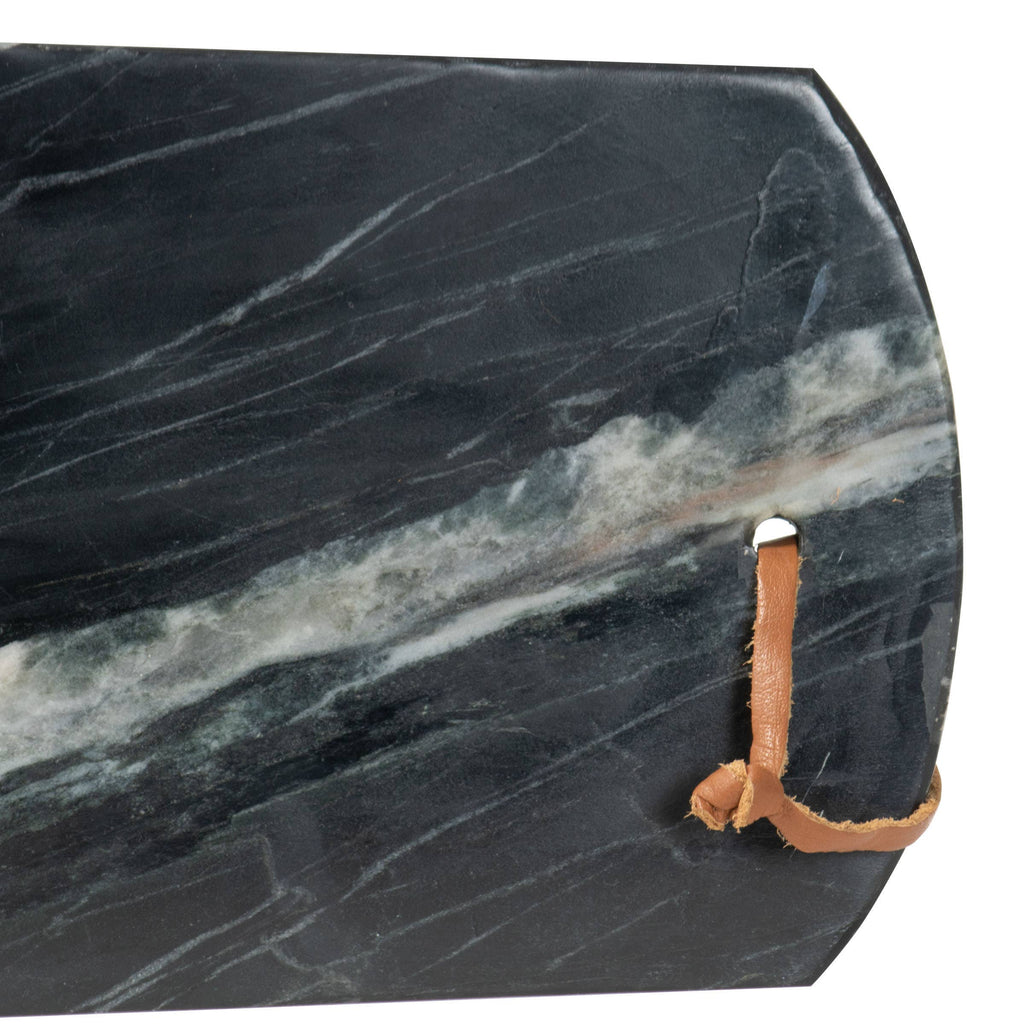 Milo Large Rectangle Black Marble Serving Cutting Board