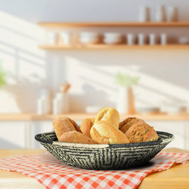 Handwoven Squash Blossom Bowl Basket