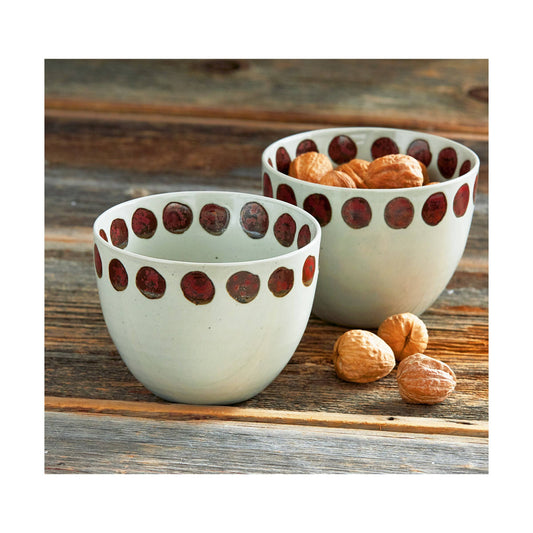 Reactive Glaze Dot Bowl - Multi