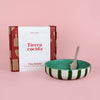 Garlic Grater Plate - Large Ceramic Green Jade