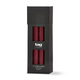 Color Studio Straight Candle - Wine