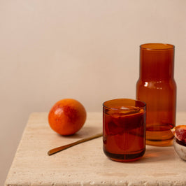 Tinted Glass Carafe - Amber