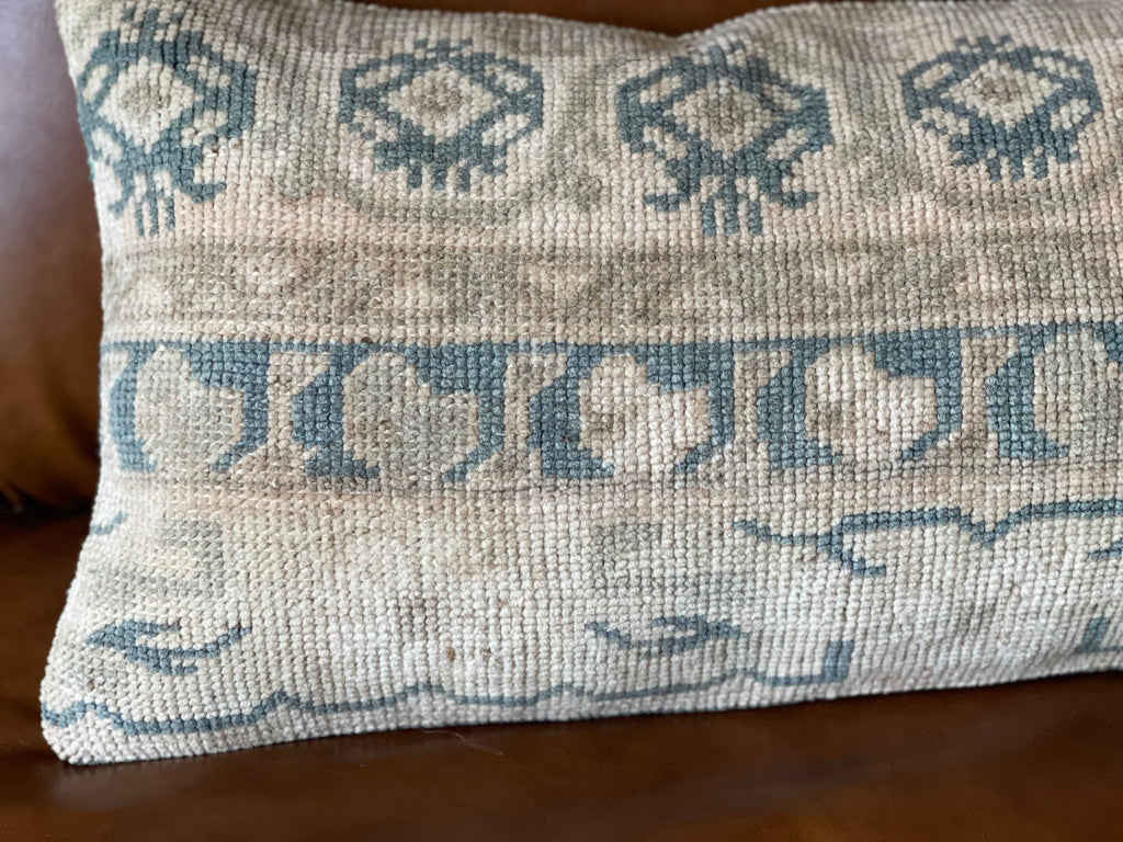 Zehra | 12 x 24 
 Vintage Turkish Rug Lumbar Pillow