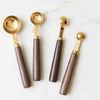 SS Walnut Baking Measuring Spoon Set