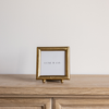 Brushed Brass Photo Frame