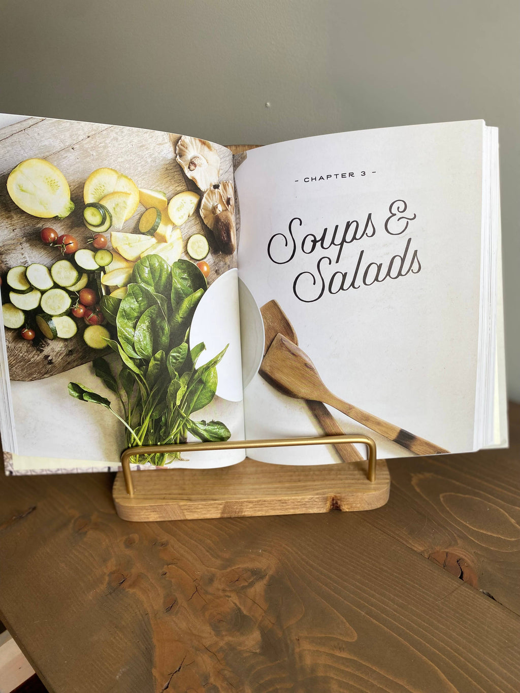 Cookbook Stand, Recipe Stand | Walnut