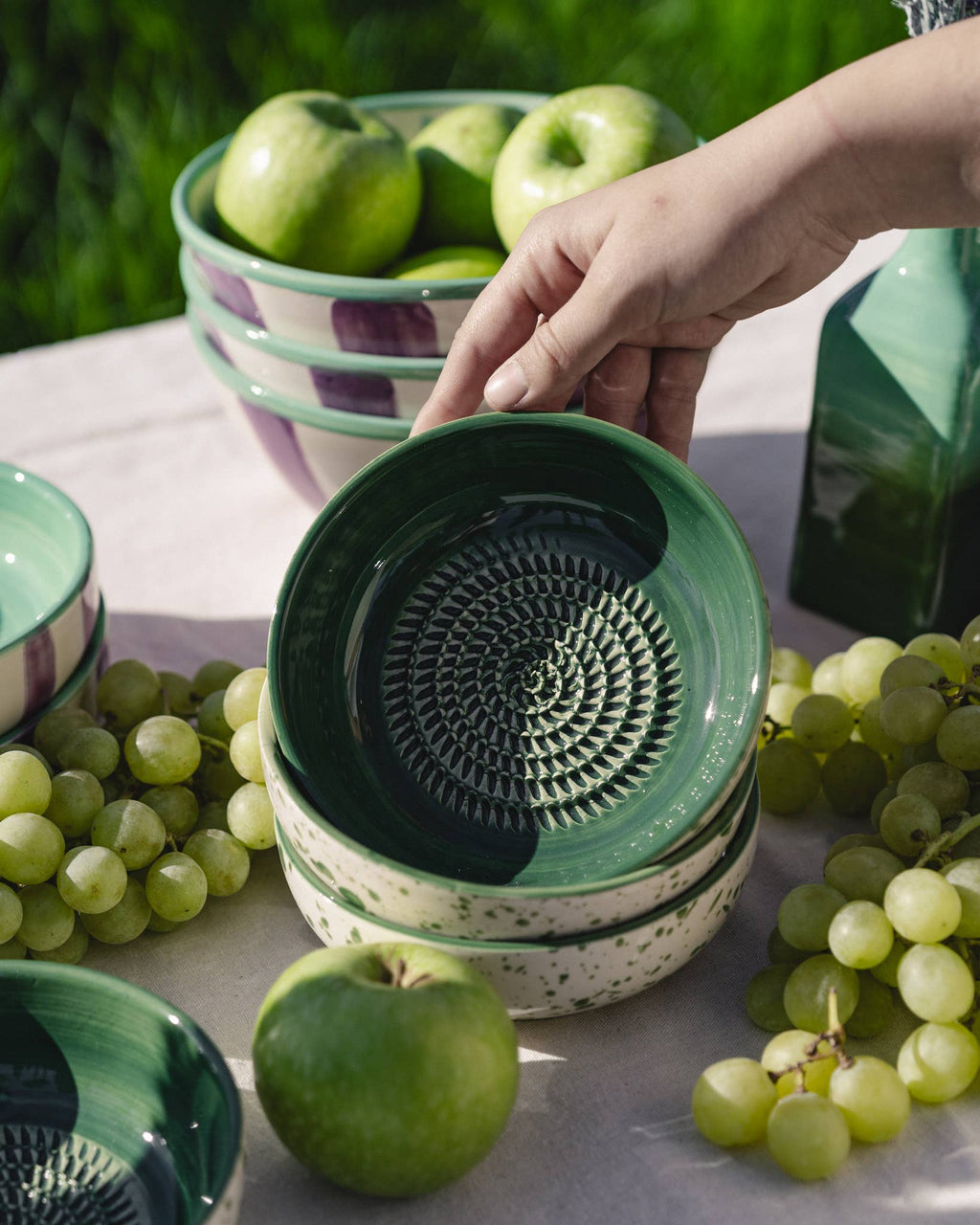 Ceramic Grater Bowl - Jade
