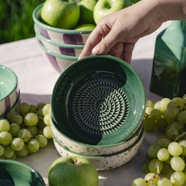 Ceramic Grater Bowl - Jade