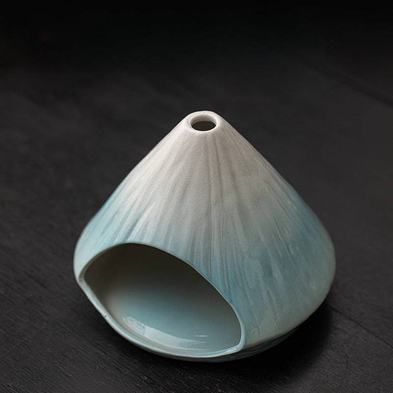 Mount Fuji Ceramic Incense Fireplace