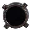 Black Ceramic Pen Holder w/ Handles