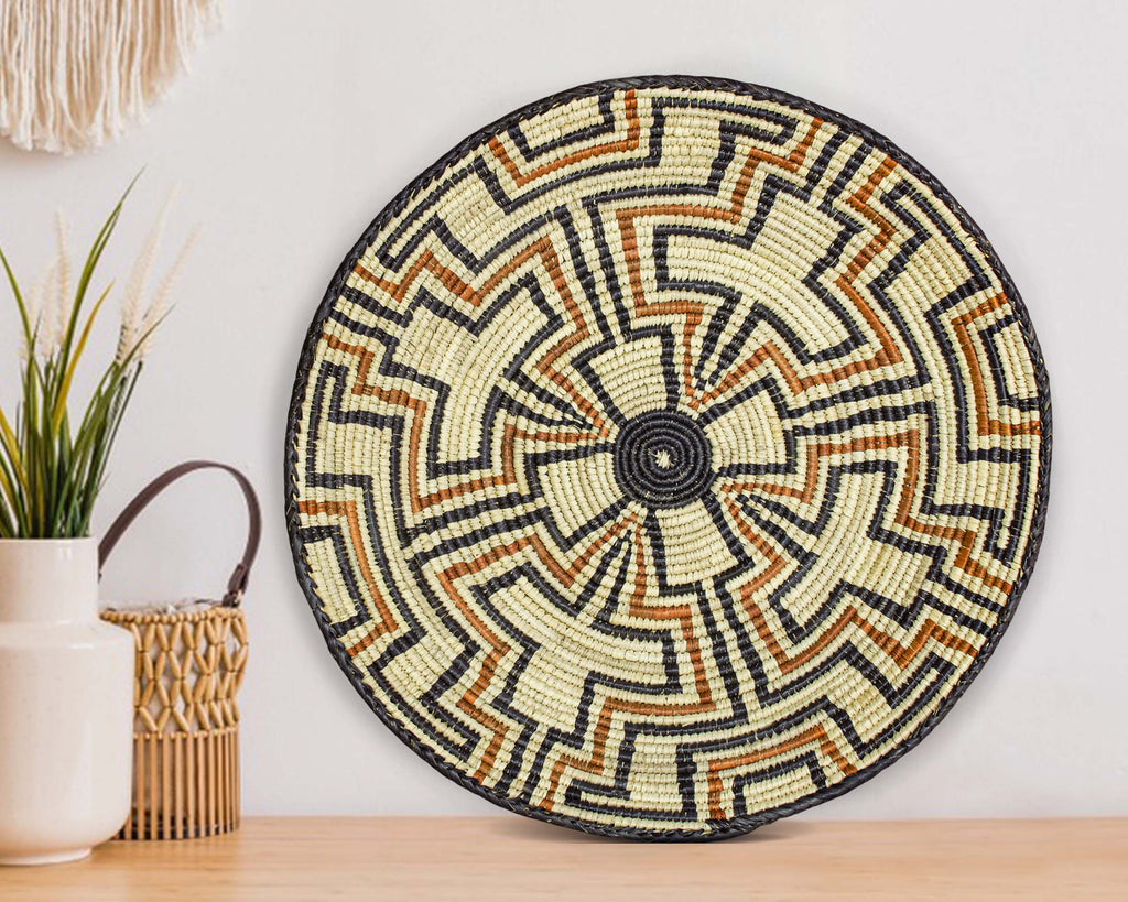 Handwoven Arrow Point Bowl Basket