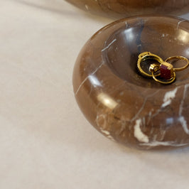 Donut Jewelry Dish - Dark Marina Pink Marble
