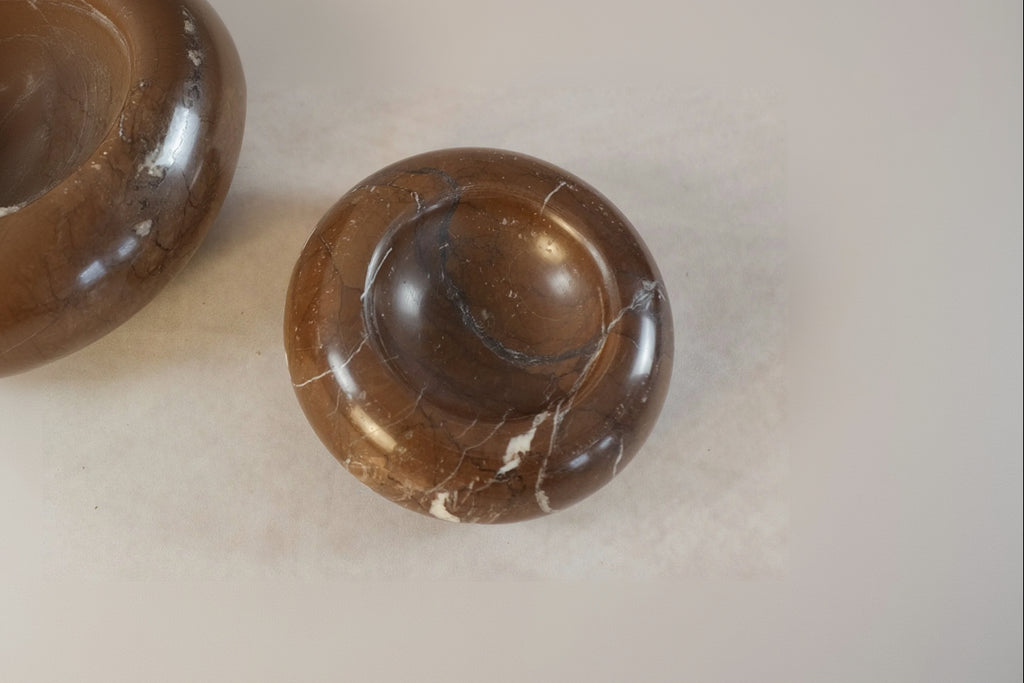 Donut Jewelry Dish - Dark Marina Pink Marble