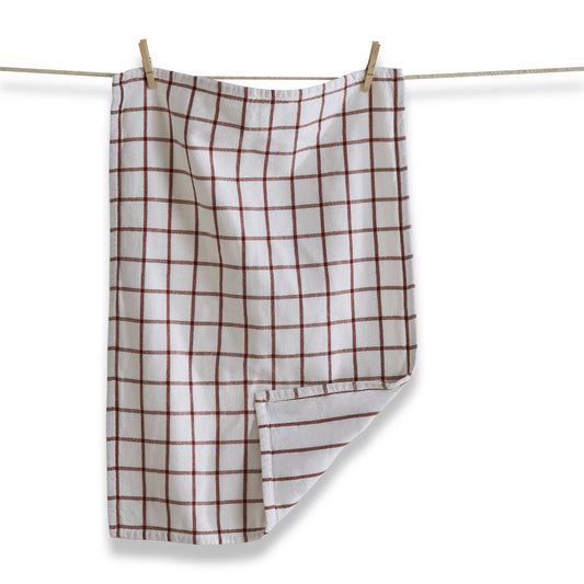 Classic Double Cloth Dishtowel - Rust
