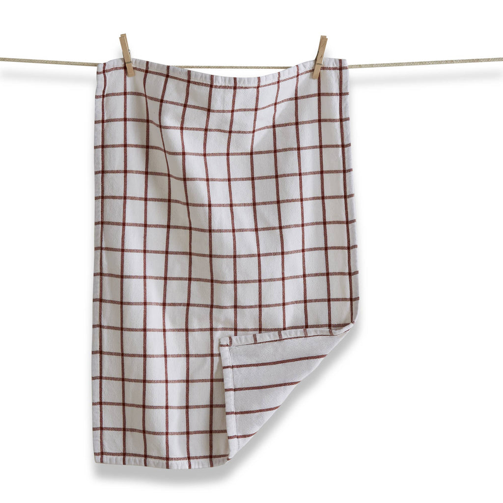Classic Double Cloth Dishtowel - Rust