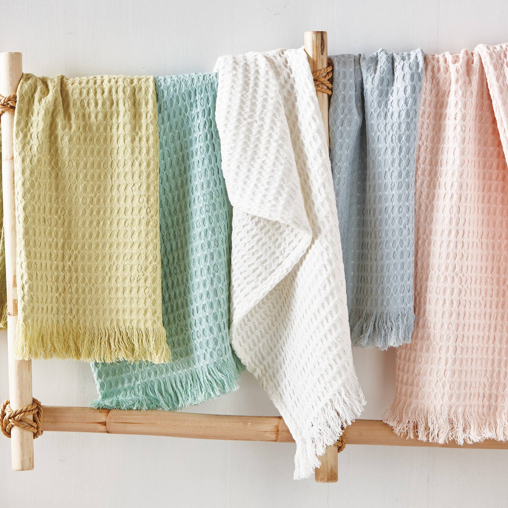 Ruffle + Waffle Weave Dishtowel - Natural
