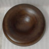 Lg Round Turned Serving Bowl Dark Walnut Dia 12"