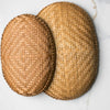 Smoked Bamboo Woven Basket Tray