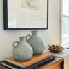 Ceramic Jug Vase, Vintage Style, Blue Grey - Delphi