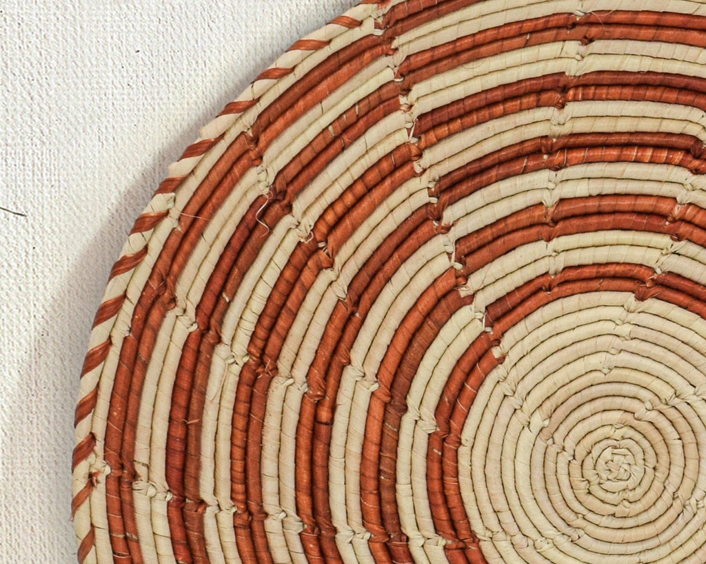 Rustic Swirls Flat Basket