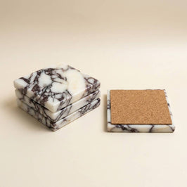 Natural Stone Drink Coasters | 4x4"