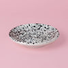 Small Ceramic Garlic Grater Plate - Black & White - Galaxy