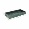 Green 12x6 in. Marble Rectangular Modern Candle Tray