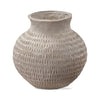 Paper Mache Gray Vase - Light Gray