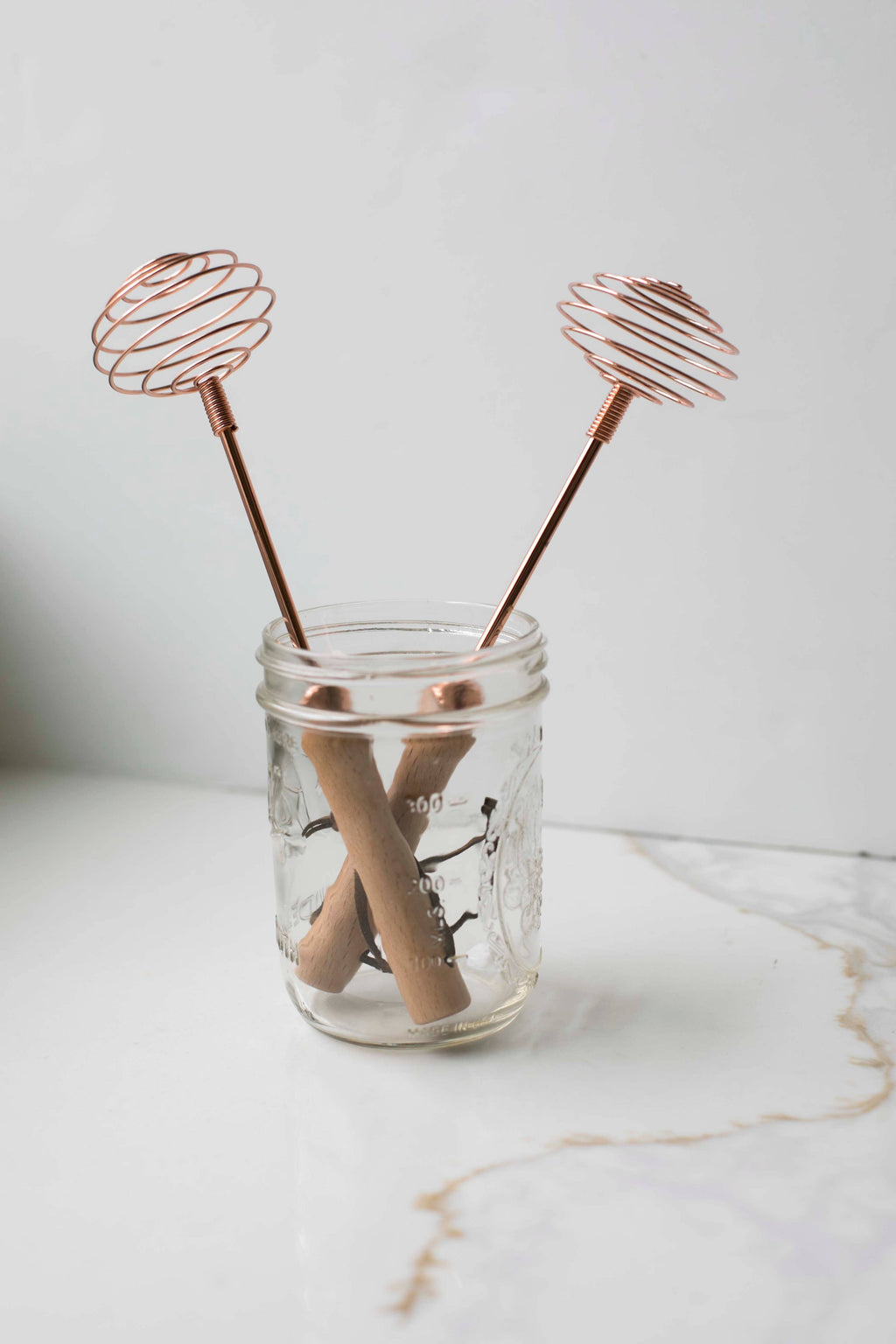 Rose Gold Stainless Steel Spiral Whisk