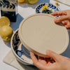 Blue Ceramic Garlic Grater Plate – Traditional Nerja