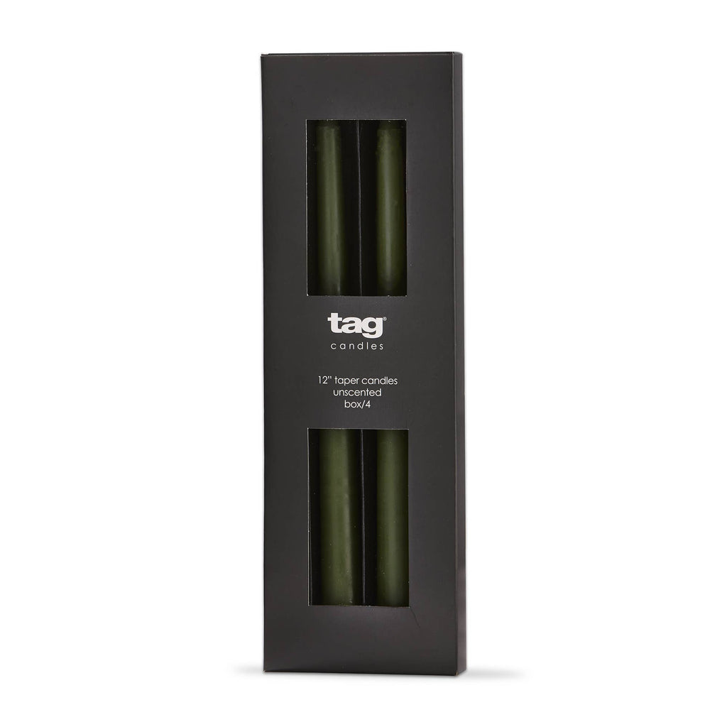 Color Studio Taper Candle - Olive - set of 4