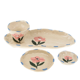 Flora Pottery Cup - Rose