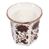 Lavender Verbena Brown Ceramic Fluted Scented Candle