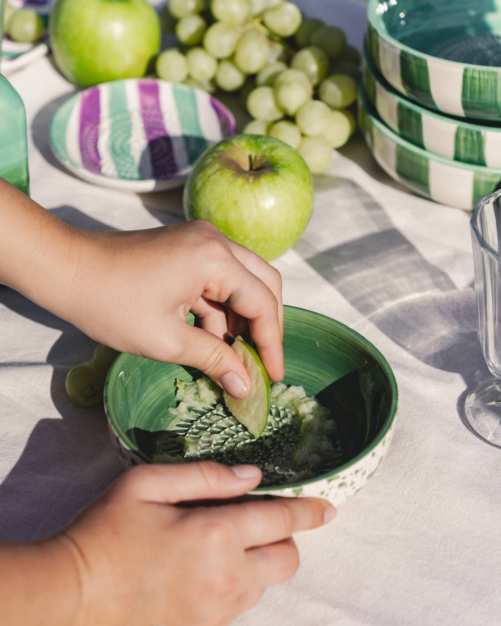 Ceramic Grater Bowl - Jade